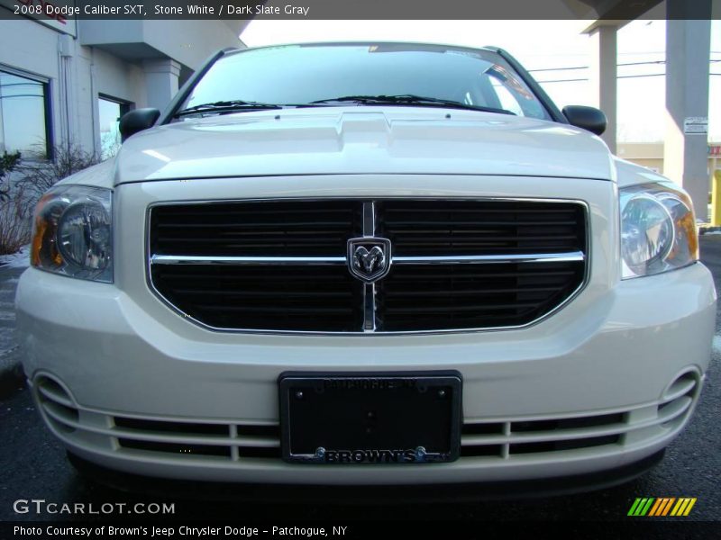 Stone White / Dark Slate Gray 2008 Dodge Caliber SXT
