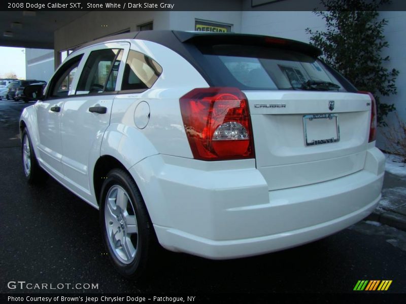 Stone White / Dark Slate Gray 2008 Dodge Caliber SXT