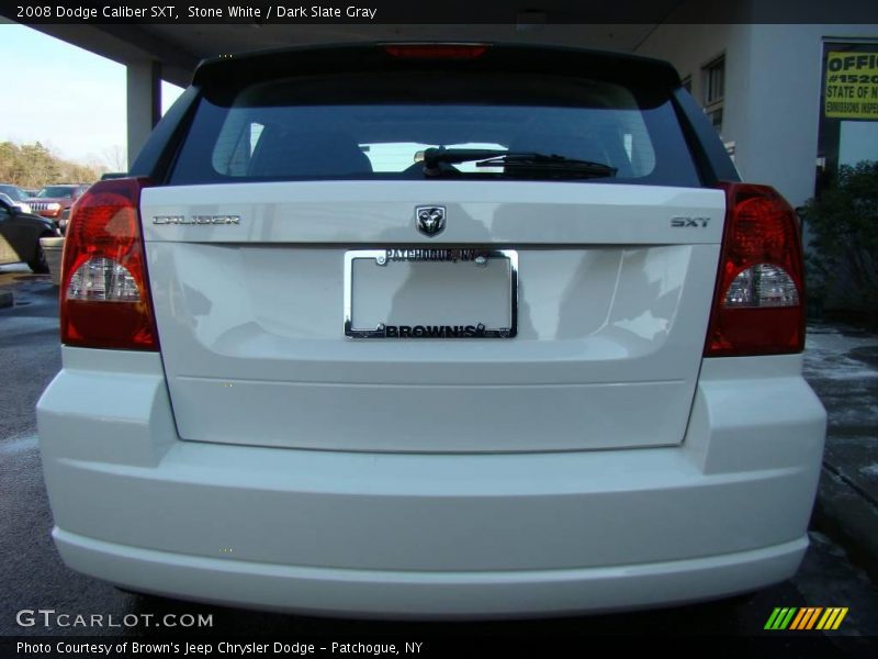 Stone White / Dark Slate Gray 2008 Dodge Caliber SXT