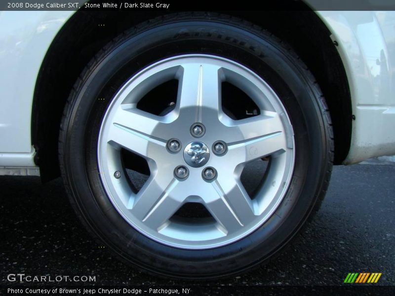 Stone White / Dark Slate Gray 2008 Dodge Caliber SXT