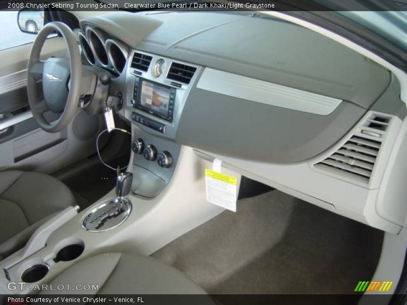 Clearwater Blue Pearl / Dark Khaki/Light Graystone 2008 Chrysler Sebring Touring Sedan