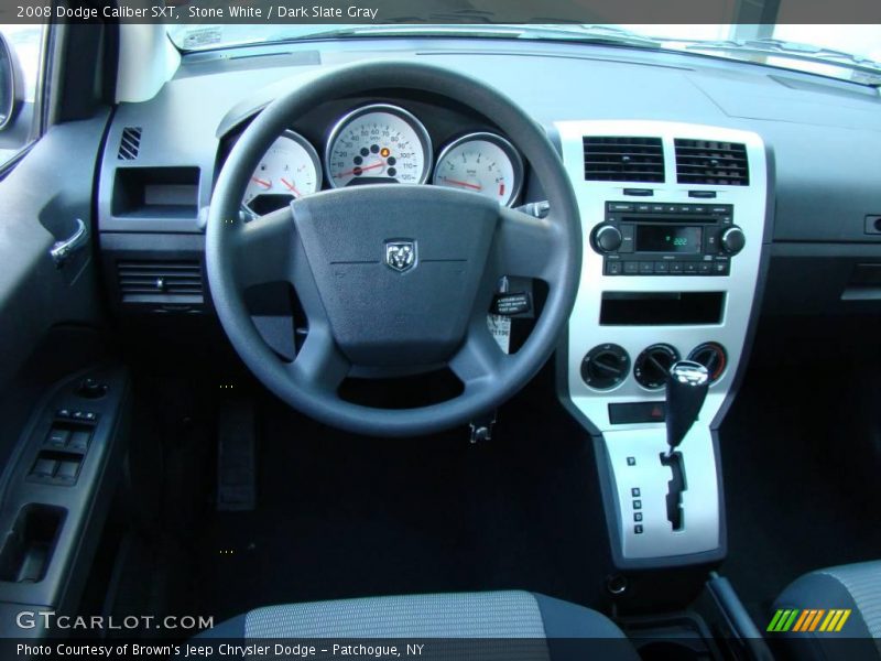 Stone White / Dark Slate Gray 2008 Dodge Caliber SXT