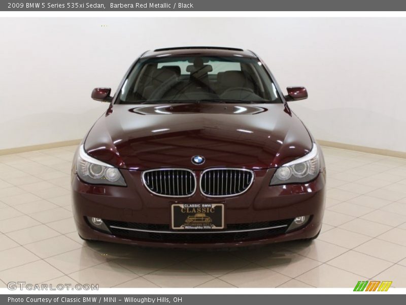 Barbera Red Metallic / Black 2009 BMW 5 Series 535xi Sedan