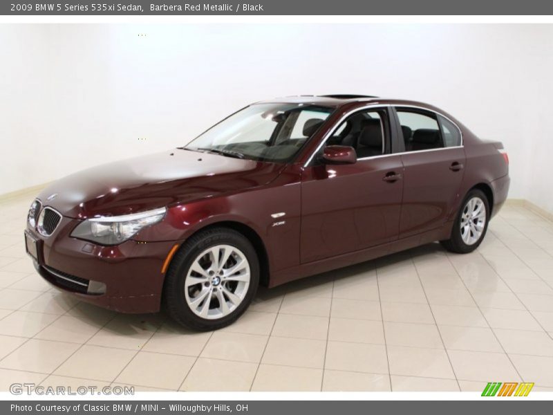 Barbera Red Metallic / Black 2009 BMW 5 Series 535xi Sedan