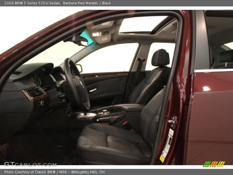 Barbera Red Metallic / Black 2009 BMW 5 Series 535xi Sedan