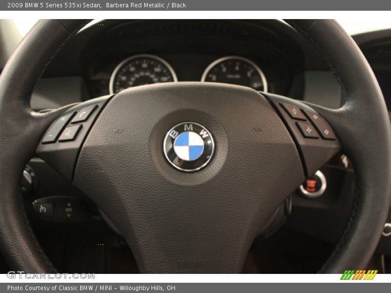 Barbera Red Metallic / Black 2009 BMW 5 Series 535xi Sedan