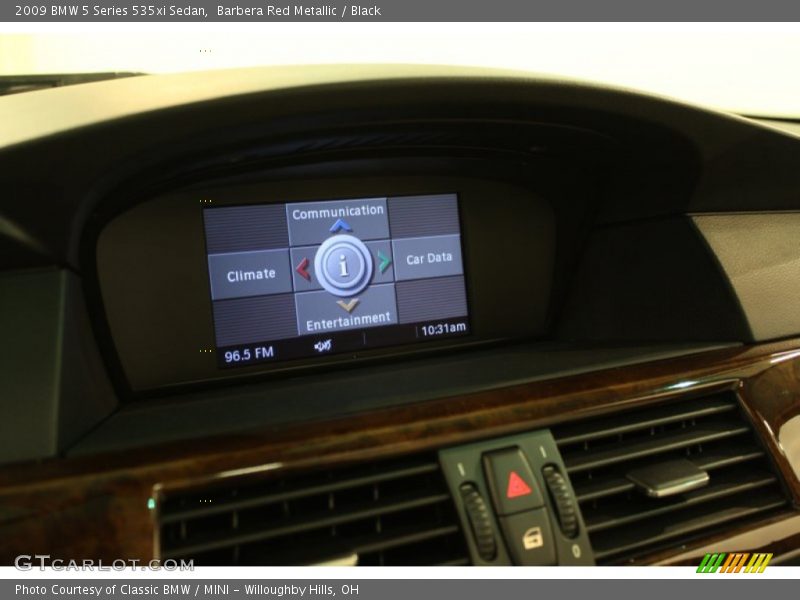 Barbera Red Metallic / Black 2009 BMW 5 Series 535xi Sedan