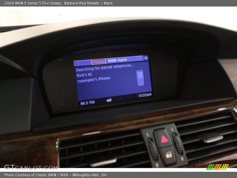 Barbera Red Metallic / Black 2009 BMW 5 Series 535xi Sedan