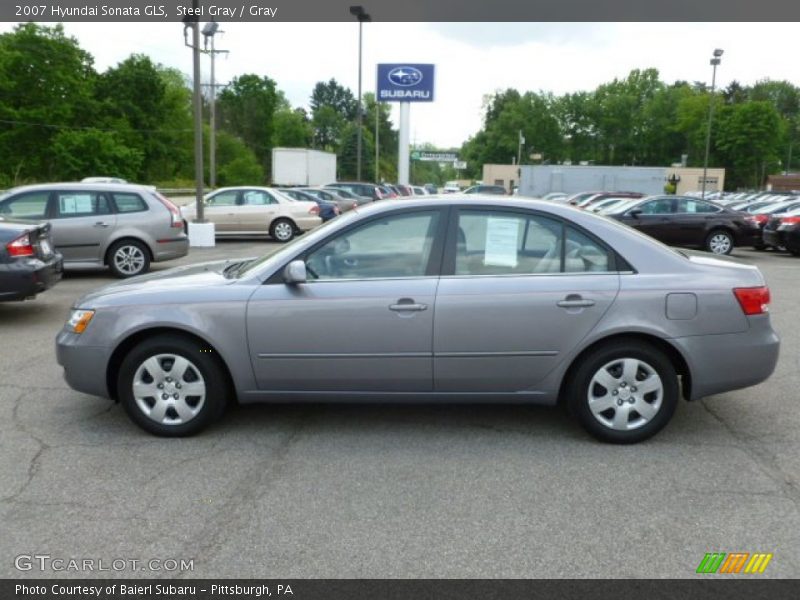 Steel Gray / Gray 2007 Hyundai Sonata GLS