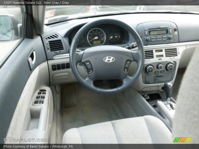 Steel Gray / Gray 2007 Hyundai Sonata GLS