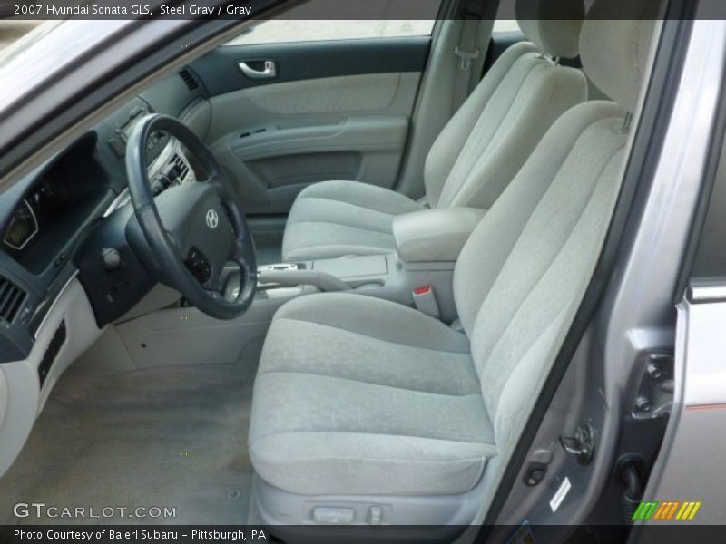 Steel Gray / Gray 2007 Hyundai Sonata GLS