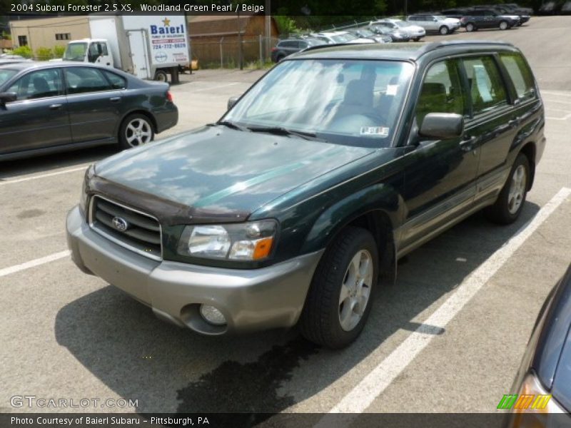 Woodland Green Pearl / Beige 2004 Subaru Forester 2.5 XS