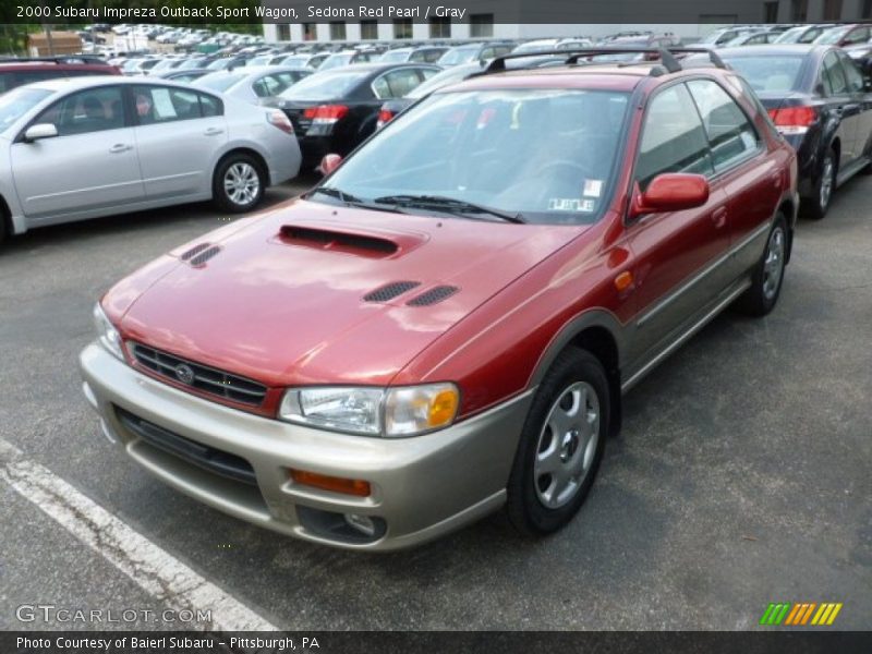 Sedona Red Pearl / Gray 2000 Subaru Impreza Outback Sport Wagon