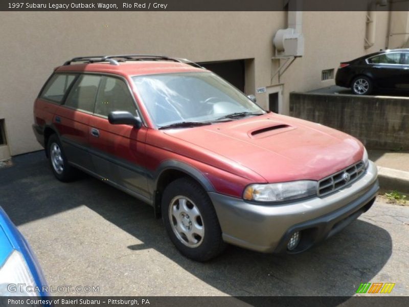 Rio Red / Grey 1997 Subaru Legacy Outback Wagon