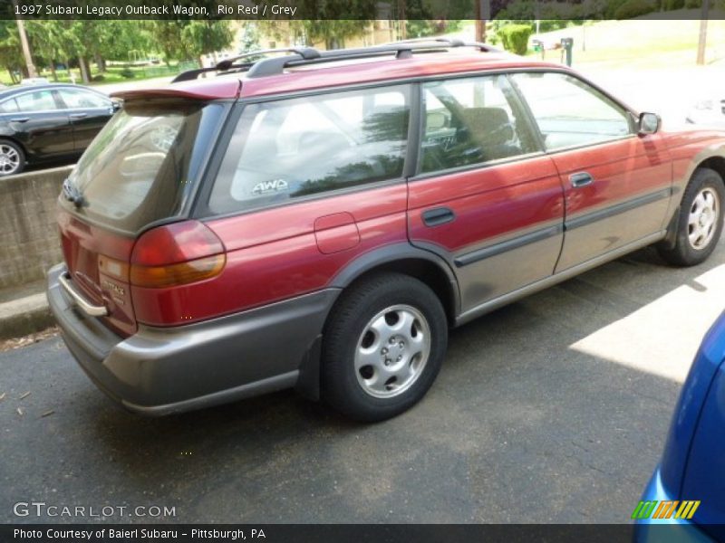 Rio Red / Grey 1997 Subaru Legacy Outback Wagon
