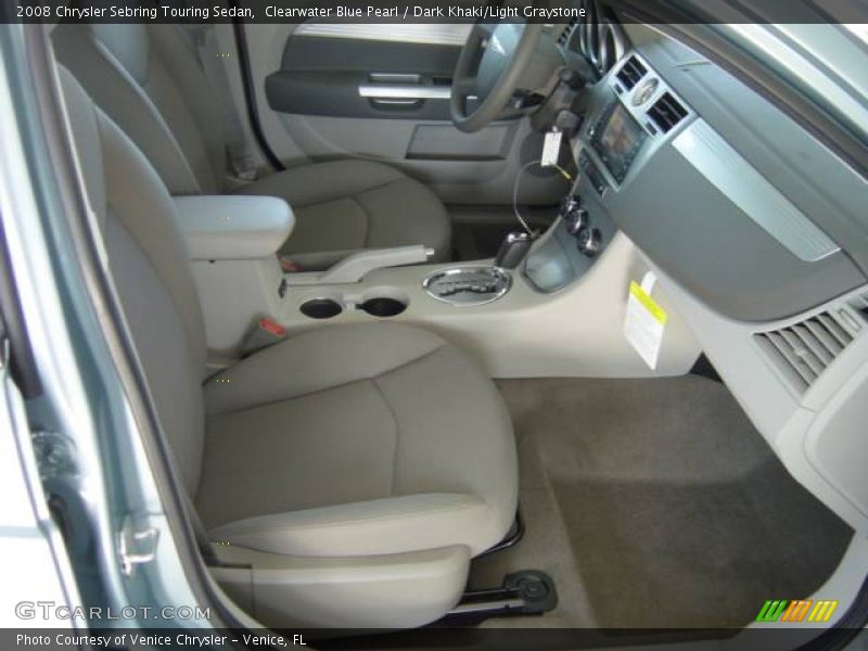 Clearwater Blue Pearl / Dark Khaki/Light Graystone 2008 Chrysler Sebring Touring Sedan