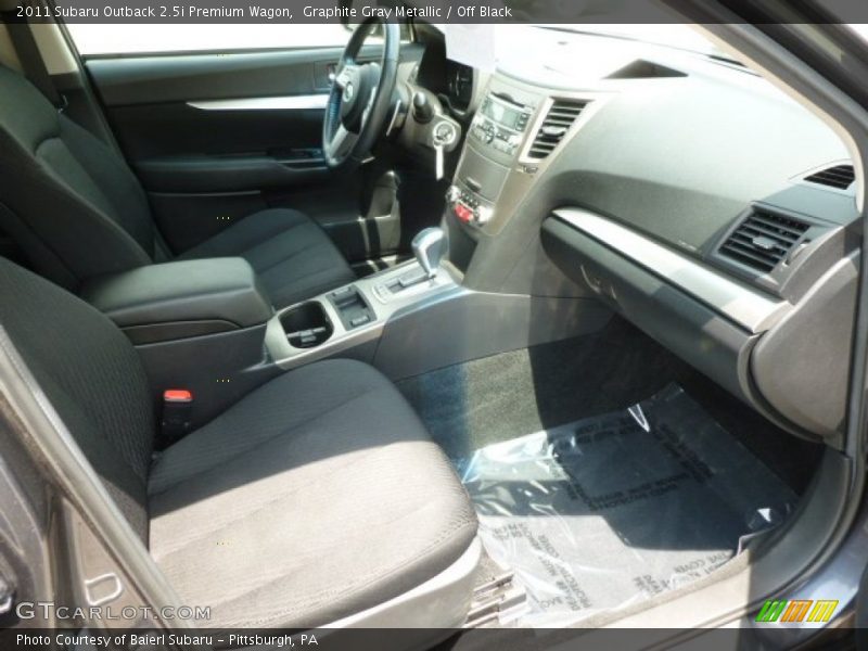 Graphite Gray Metallic / Off Black 2011 Subaru Outback 2.5i Premium Wagon