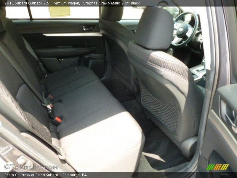 Graphite Gray Metallic / Off Black 2011 Subaru Outback 2.5i Premium Wagon