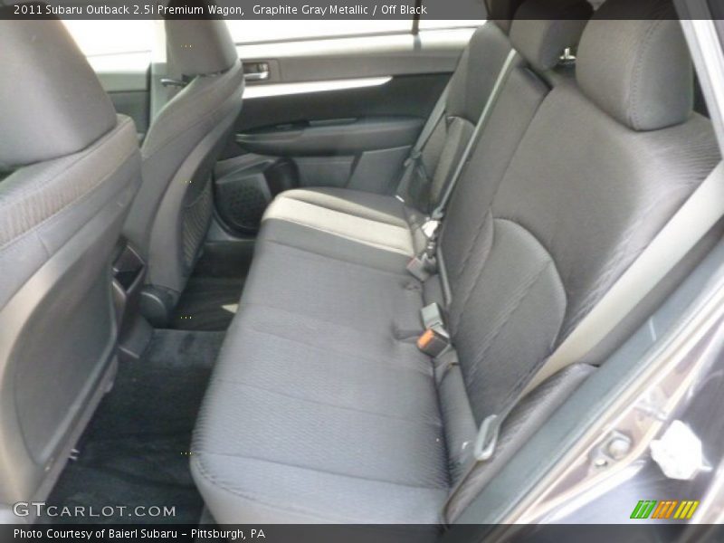 Graphite Gray Metallic / Off Black 2011 Subaru Outback 2.5i Premium Wagon