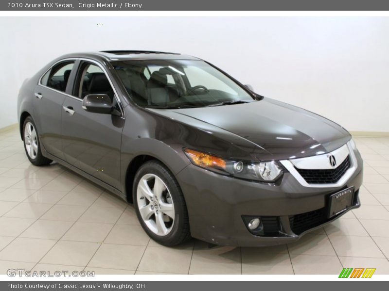Grigio Metallic / Ebony 2010 Acura TSX Sedan