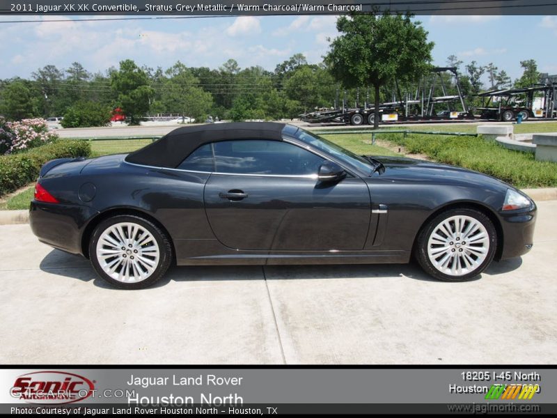 Stratus Grey Metallic / Warm Charcoal/Warm Charcoal 2011 Jaguar XK XK Convertible