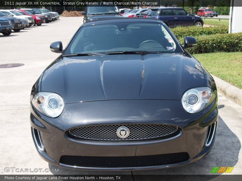 Stratus Grey Metallic / Warm Charcoal/Warm Charcoal 2011 Jaguar XK XK Convertible