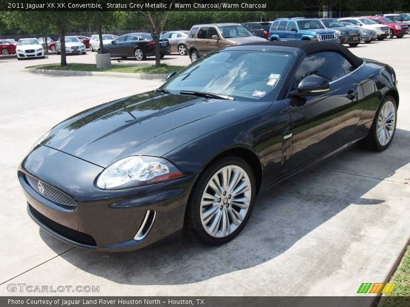 Stratus Grey Metallic / Warm Charcoal/Warm Charcoal 2011 Jaguar XK XK Convertible