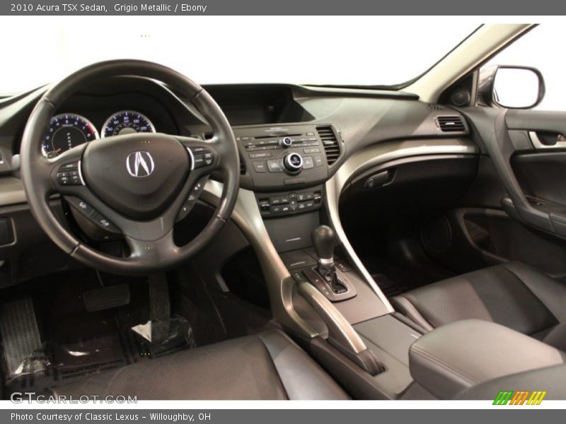 Grigio Metallic / Ebony 2010 Acura TSX Sedan