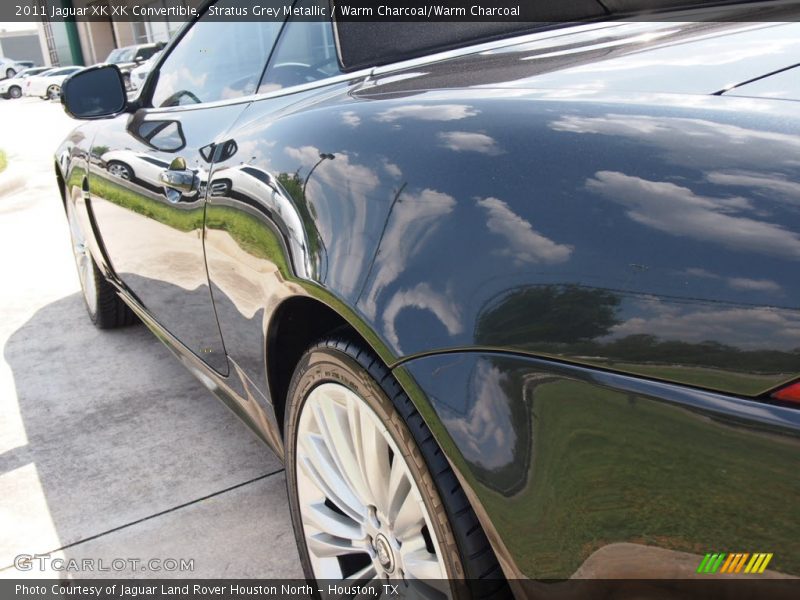 Stratus Grey Metallic / Warm Charcoal/Warm Charcoal 2011 Jaguar XK XK Convertible