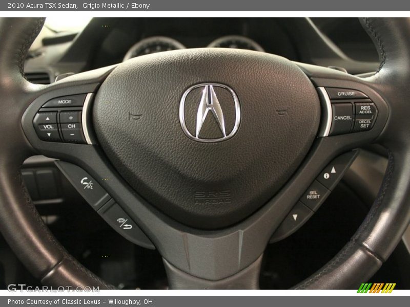 Grigio Metallic / Ebony 2010 Acura TSX Sedan