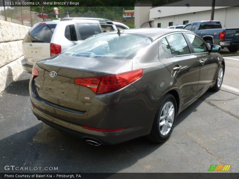 Metal Bronze / Beige 2011 Kia Optima LX