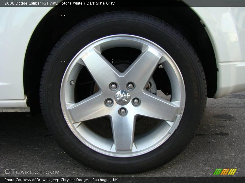 Stone White / Dark Slate Gray 2008 Dodge Caliber R/T AWD