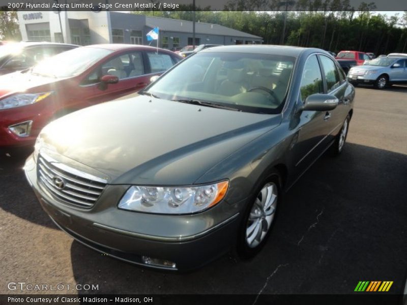 Sage Green Metallic / Beige 2007 Hyundai Azera Limited