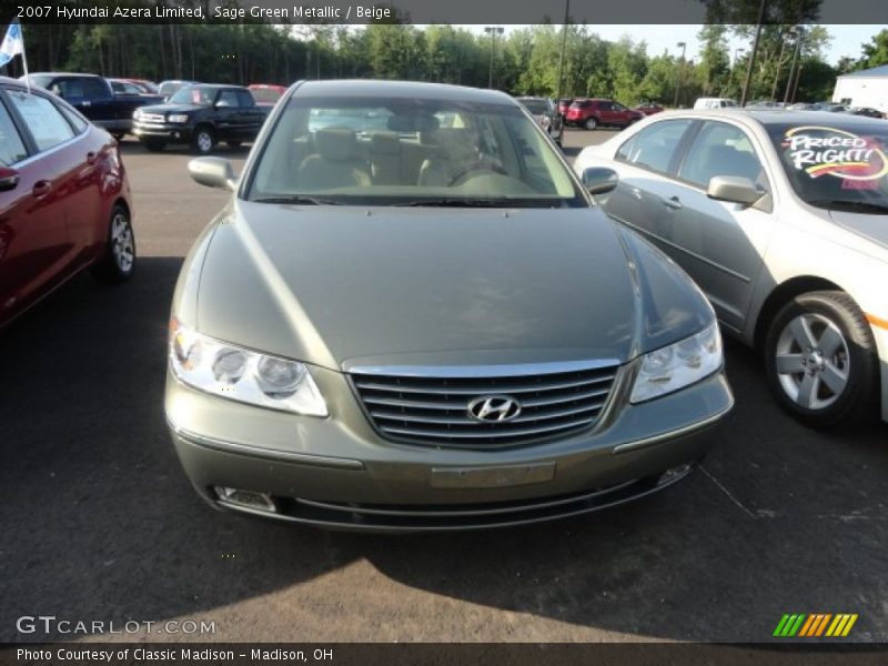 Sage Green Metallic / Beige 2007 Hyundai Azera Limited