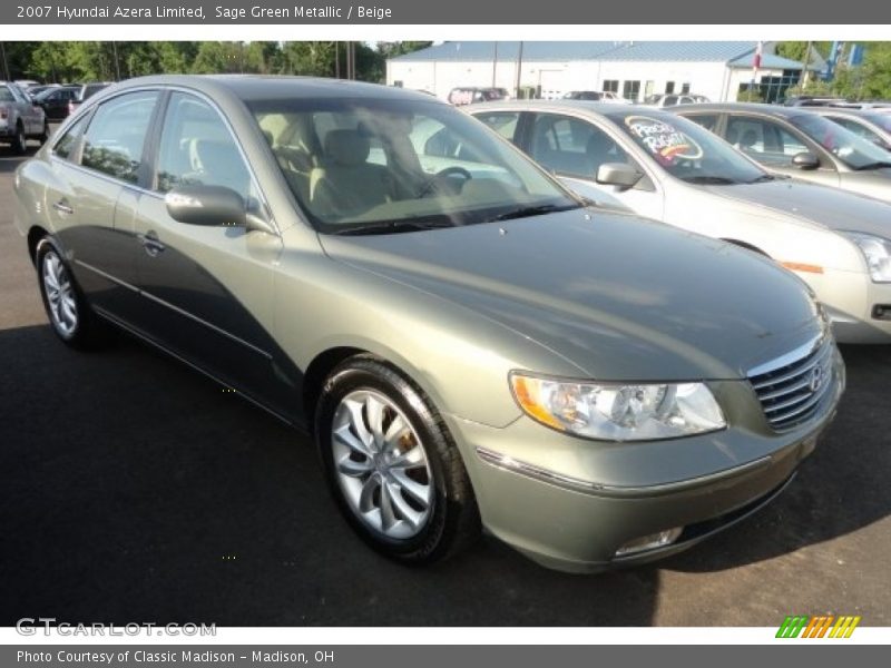 Sage Green Metallic / Beige 2007 Hyundai Azera Limited