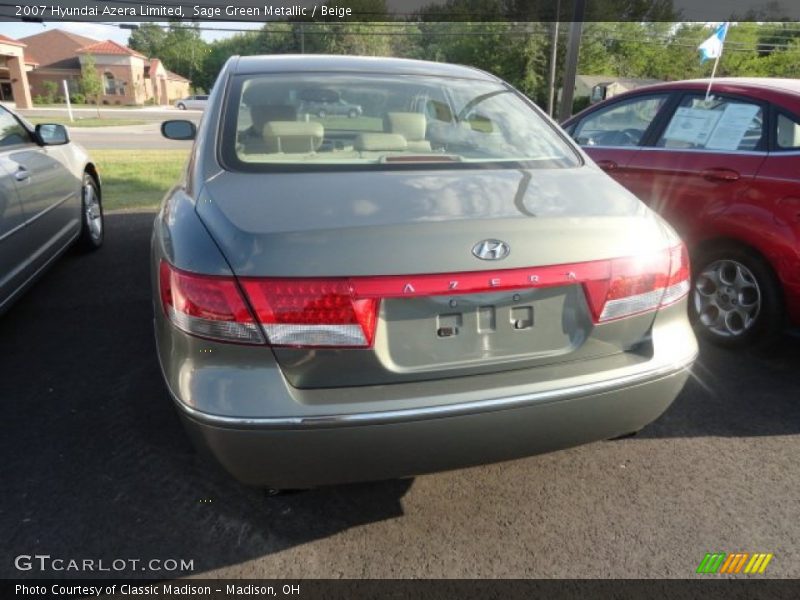 Sage Green Metallic / Beige 2007 Hyundai Azera Limited