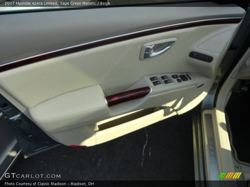 Sage Green Metallic / Beige 2007 Hyundai Azera Limited