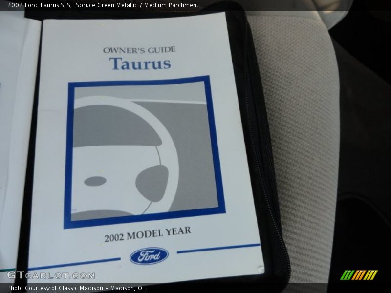 Spruce Green Metallic / Medium Parchment 2002 Ford Taurus SES