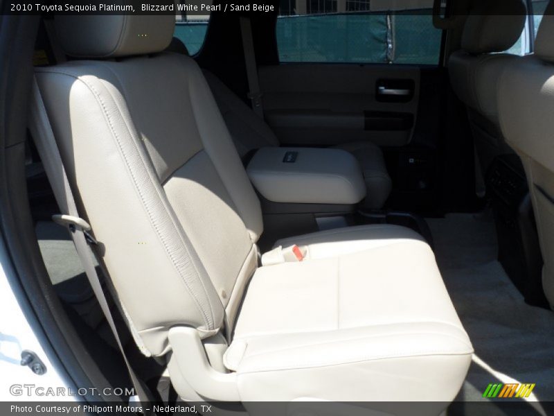 Blizzard White Pearl / Sand Beige 2010 Toyota Sequoia Platinum
