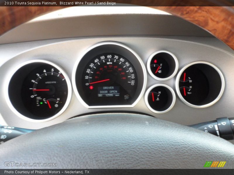  2010 Sequoia Platinum Platinum Gauges