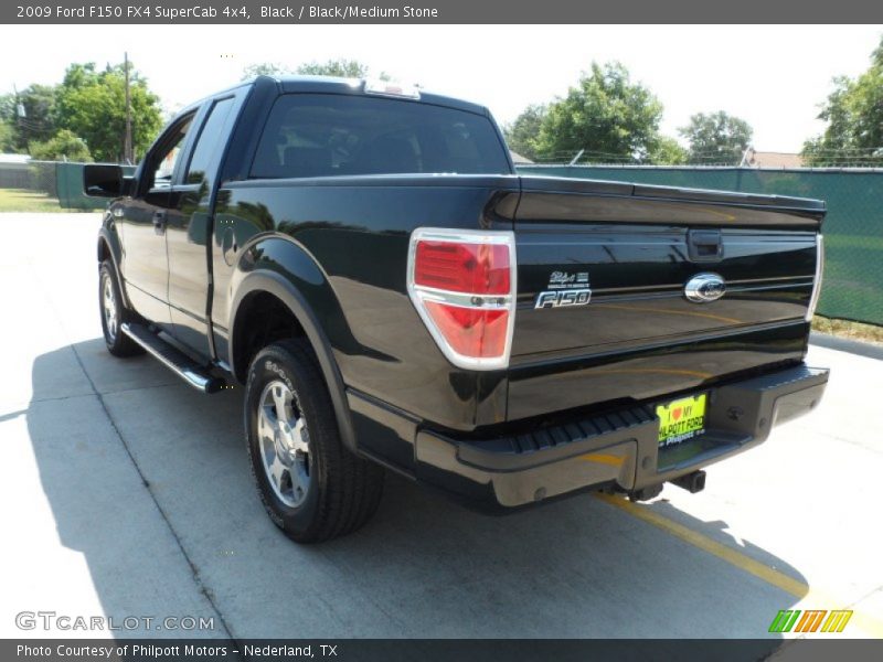 Black / Black/Medium Stone 2009 Ford F150 FX4 SuperCab 4x4