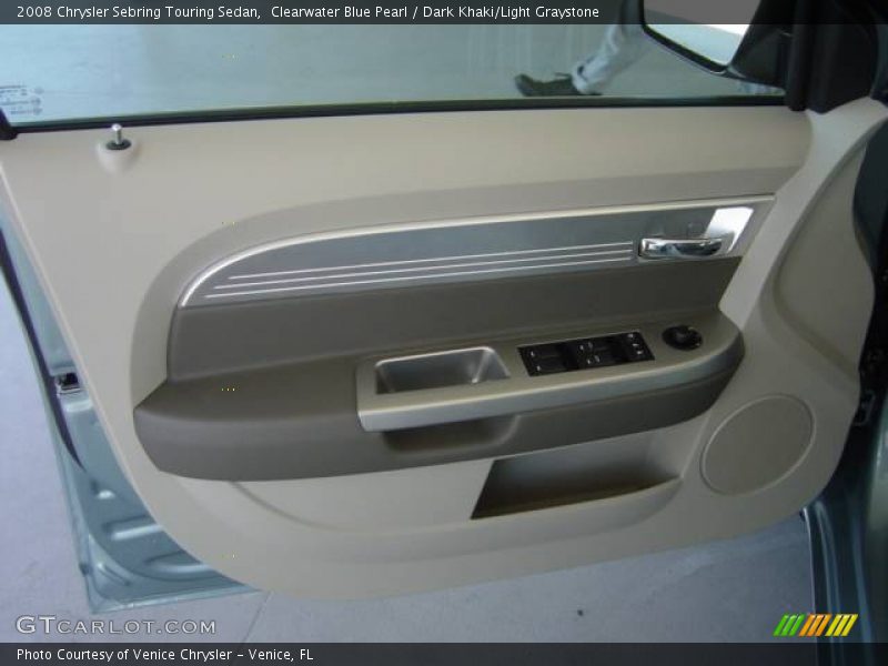 Clearwater Blue Pearl / Dark Khaki/Light Graystone 2008 Chrysler Sebring Touring Sedan