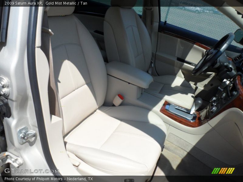 Gold Mist Metallic / Tan 2009 Saturn Aura XR