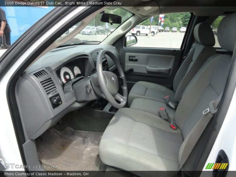 Bright White / Medium Slate Gray 2006 Dodge Dakota ST Club Cab