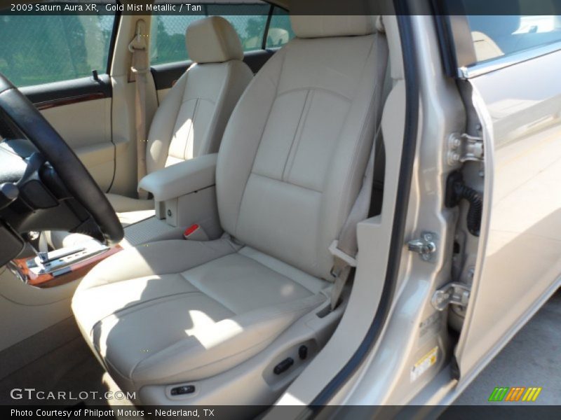 Gold Mist Metallic / Tan 2009 Saturn Aura XR
