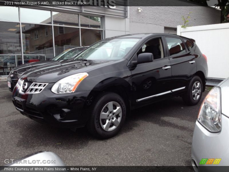 Wicked Black / Black 2011 Nissan Rogue S AWD