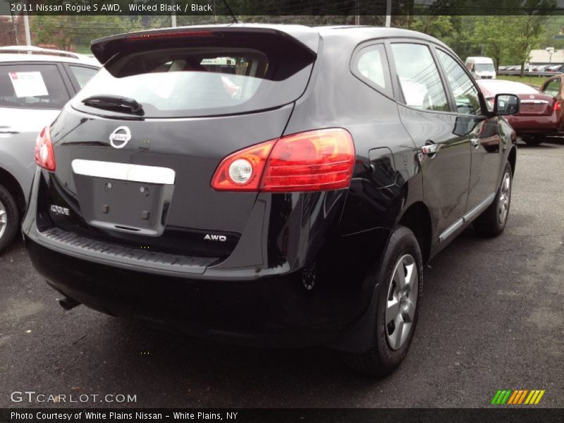 Wicked Black / Black 2011 Nissan Rogue S AWD