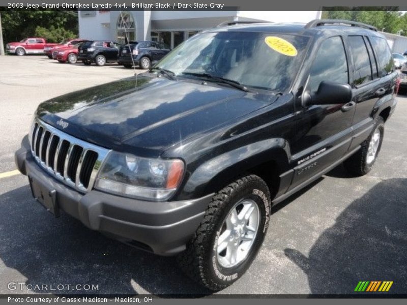 Brilliant Black / Dark Slate Gray 2003 Jeep Grand Cherokee Laredo 4x4