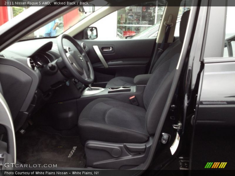 Wicked Black / Black 2011 Nissan Rogue S AWD
