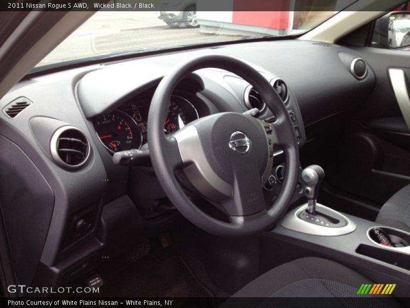Wicked Black / Black 2011 Nissan Rogue S AWD